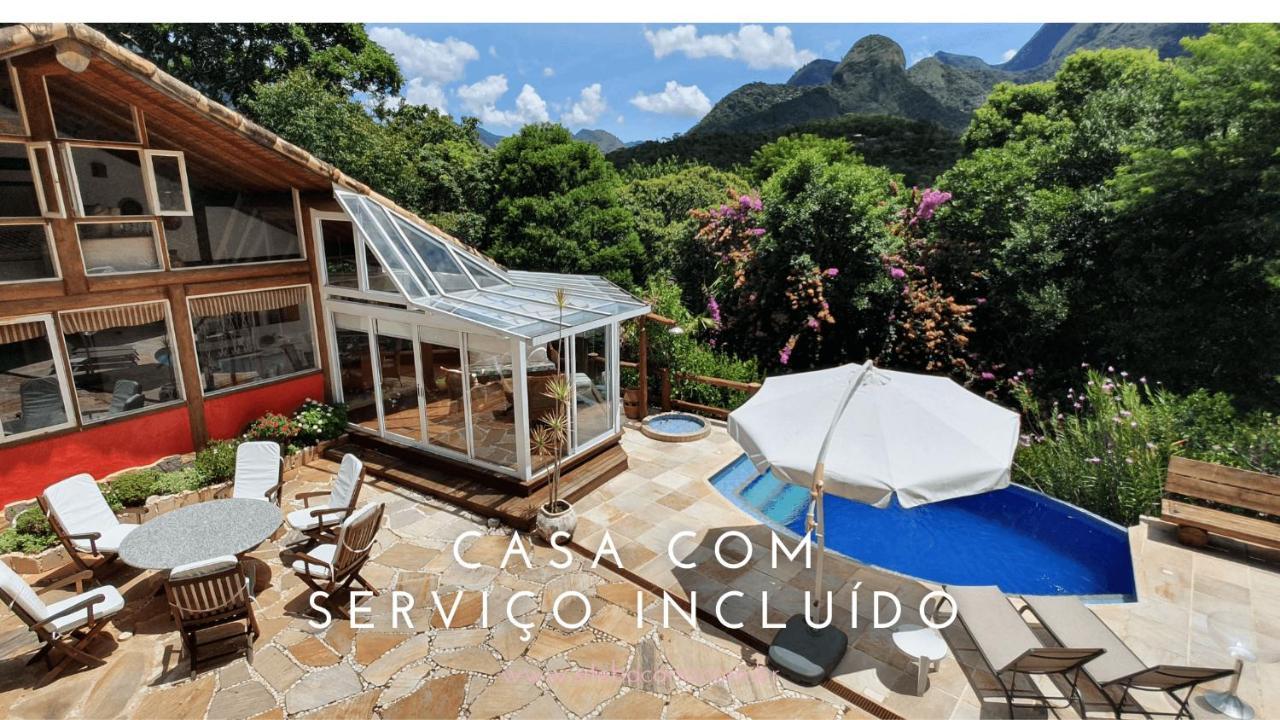 Casa Maria Comprida Araras, serviço incluído, 5 quartos, piscina e área gourmet Petropolis (Rio de Janeiro) Exterior foto
