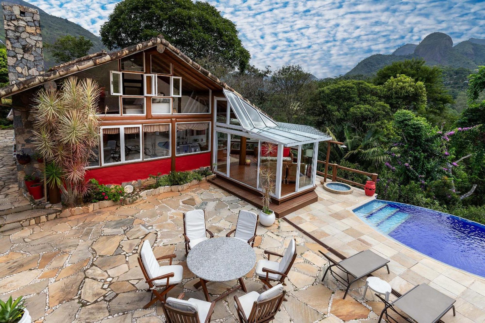 Casa Maria Comprida Araras, serviço incluído, 5 quartos, piscina e área gourmet Petropolis (Rio de Janeiro) Exterior foto