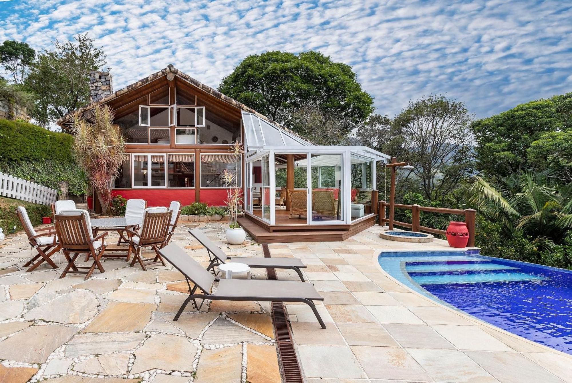 Casa Maria Comprida Araras, serviço incluído, 5 quartos, piscina e área gourmet Petropolis (Rio de Janeiro) Exterior foto